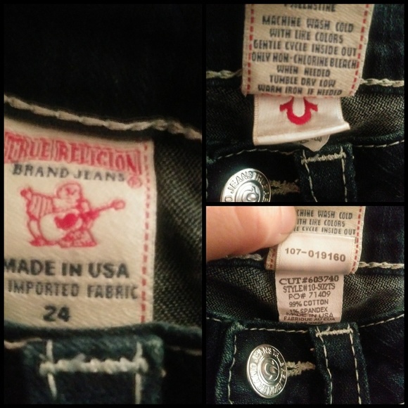 TRUE RELIGION BRAND JEANS - Johnny Sz 24 - Picture 5 of 8